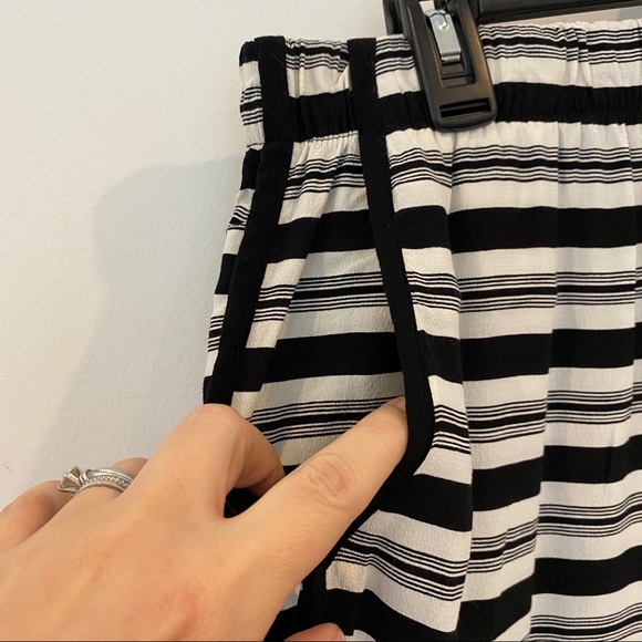 Loft Black & White Striped Skirt - Picture 3 of 5